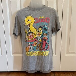 Sesame Street Distressed Tee Tshirt Shirt Women’s Small S